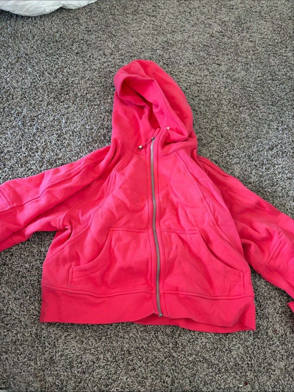 lululemon athletica Bright Pink Hooded Zip-Up Jacket